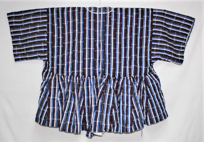 African Batakari / Fugu - Blue, Black & White