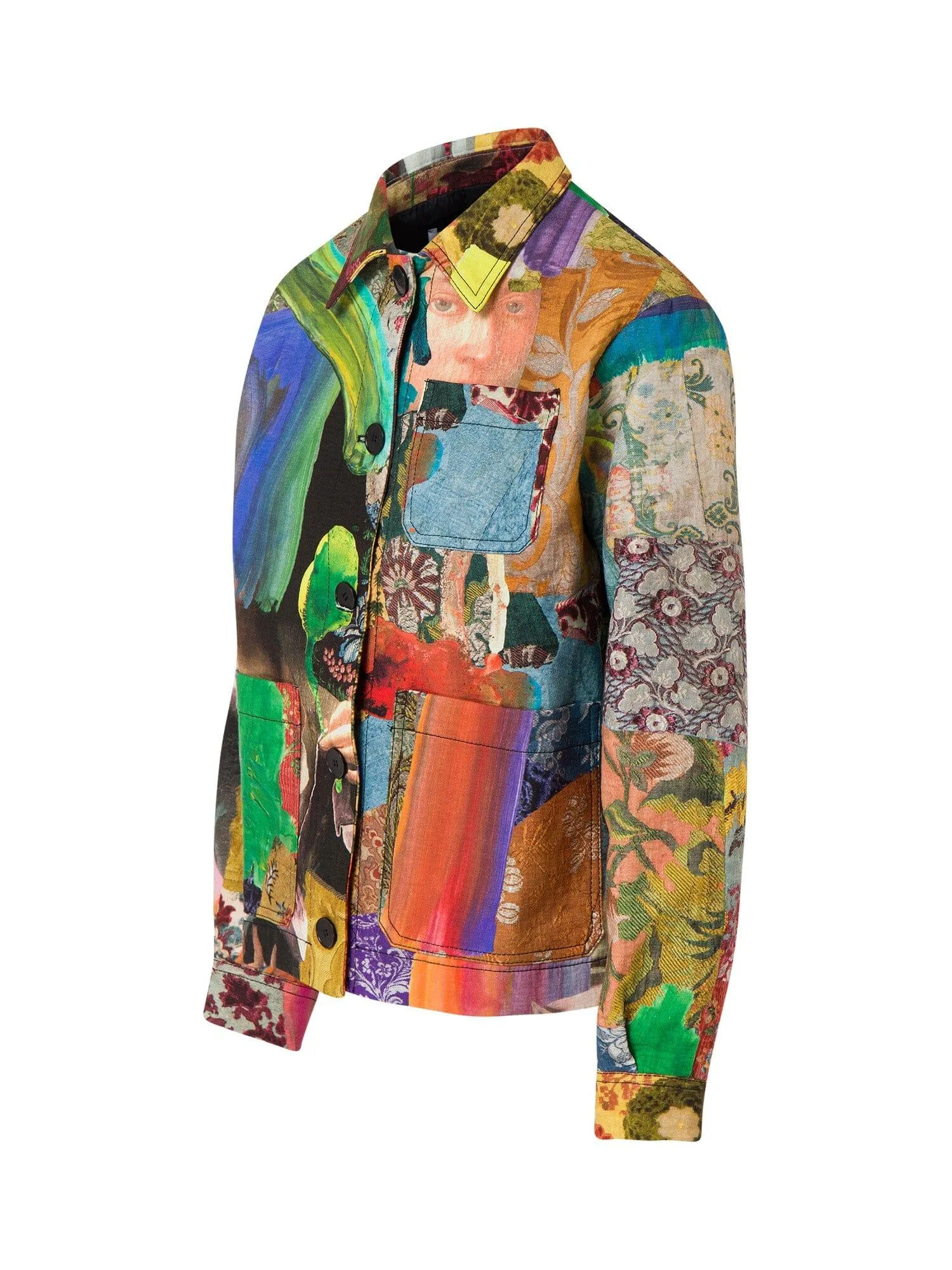 Baroque Print Workwear Jacket