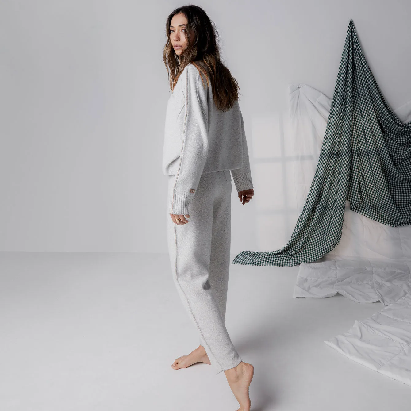 Cashmere Piped Pant
