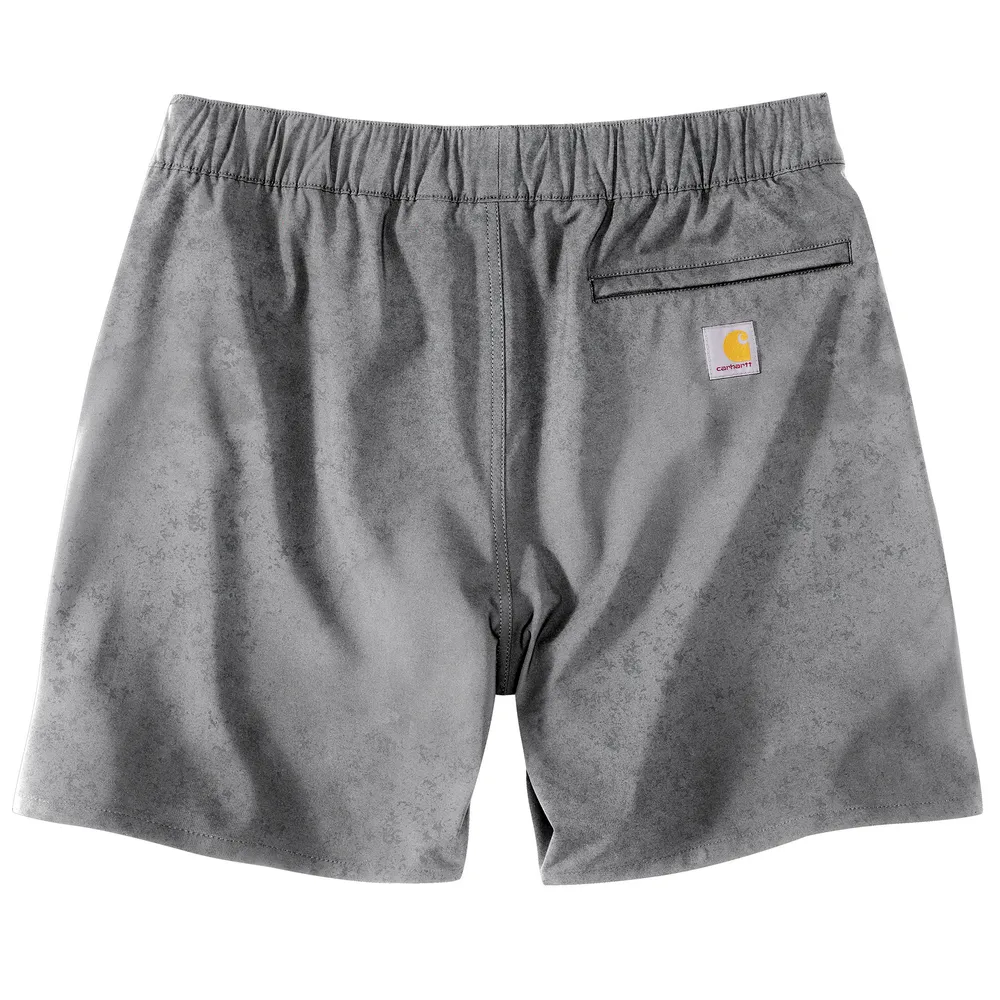 Force Sun Defender Relaxed Fit Pull-On Short - EB0-Steel Watercolor Camo | Carhartt 106843
