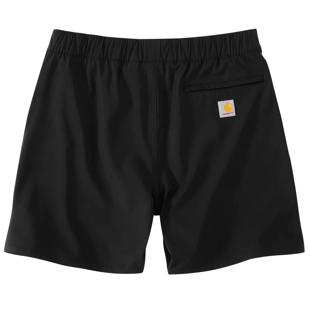 Force Sun Defender Relaxed Fit Pull-On Short - N04-Black | Carhartt 106843