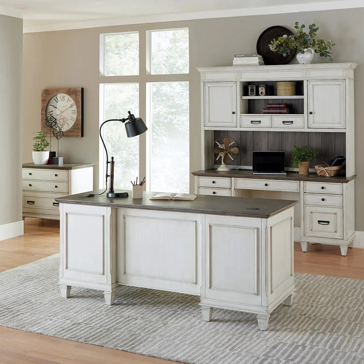Harrington Executive Desk 3-piece Office Suite