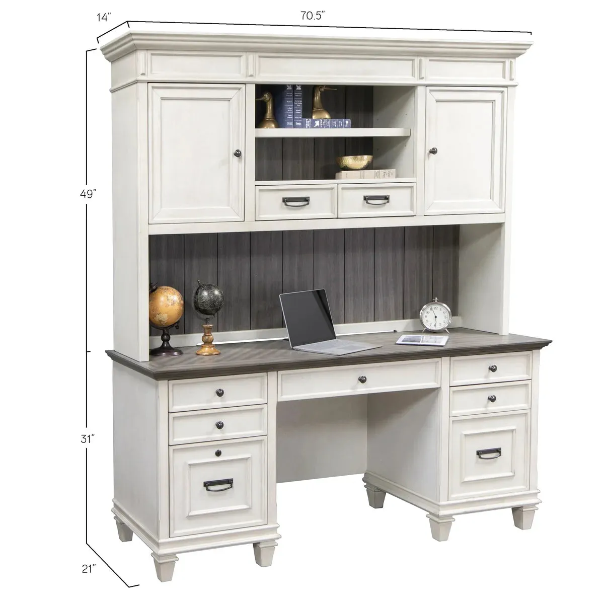 Harrington Executive Desk 3-piece Office Suite