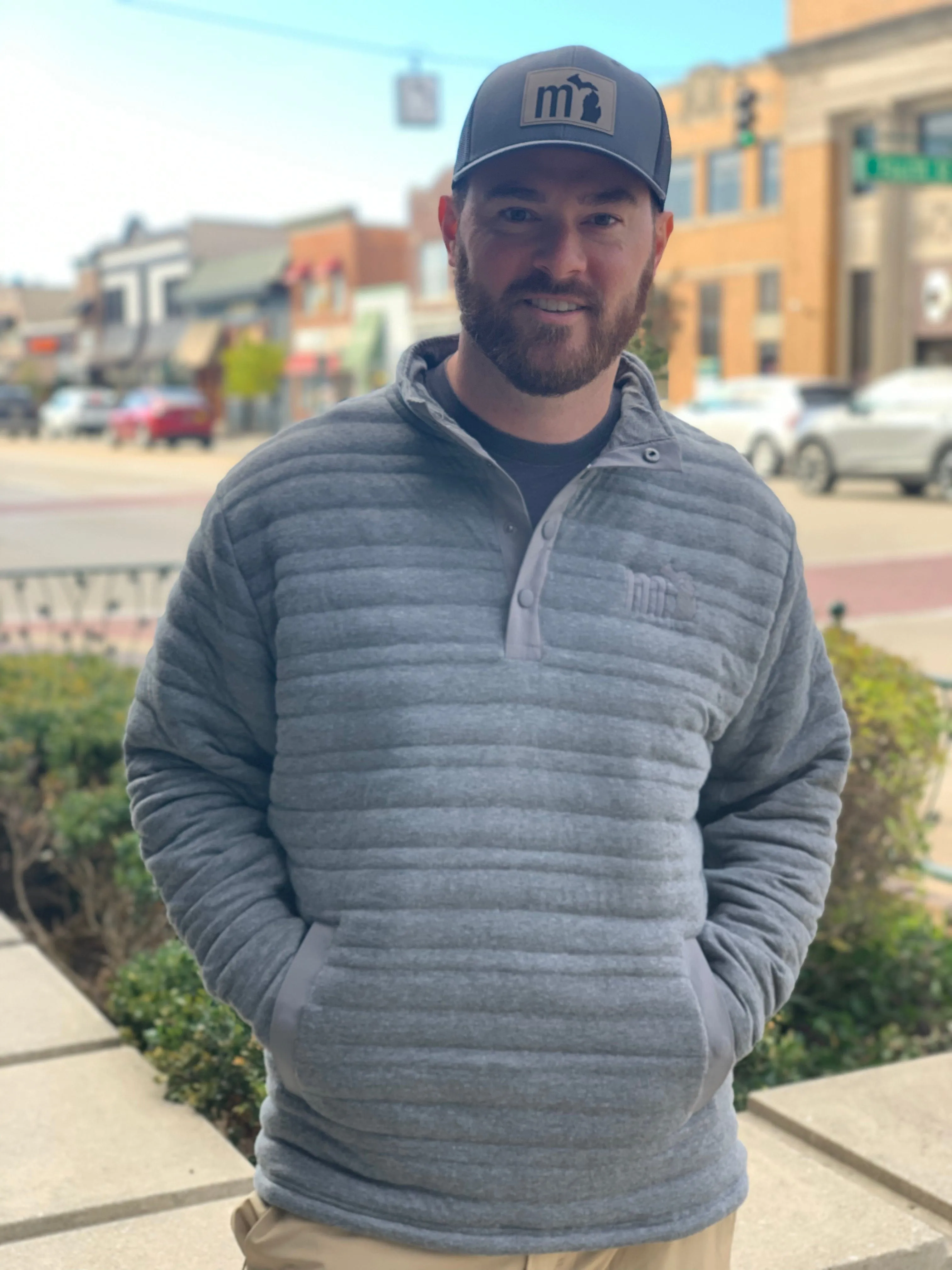 mi Quilted Snap Pullover
