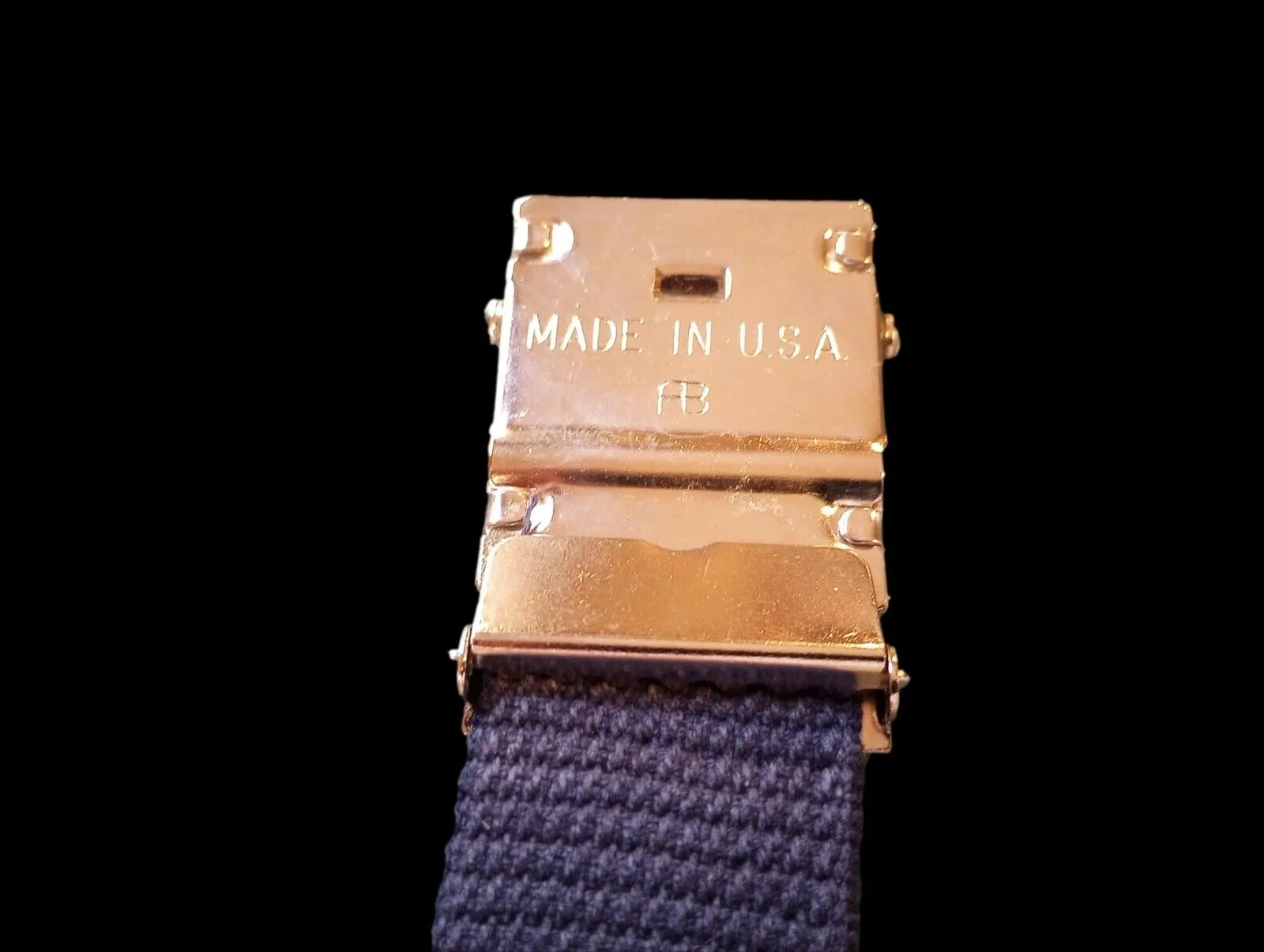MILITARY GRADE HEAVY WEB BELT WITH SILVER NICKLE PLATED BUCKLE 54" U.S.A MADE