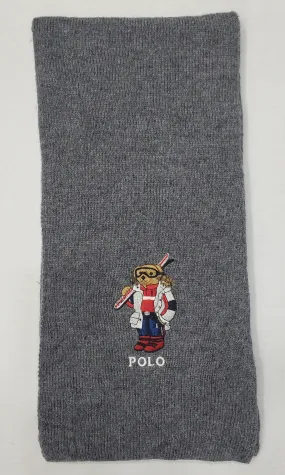 Nwt Polo Ralph Lauren Grey Ski Scarf