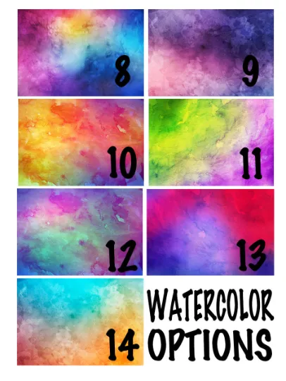 Personalized Field Hockey Knee High Socks - Watercolor Background