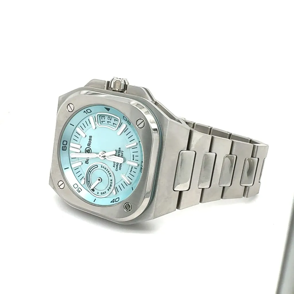 Pre-Owned Bell & Ross BR-X5 Ice Blue Steal 41 mm Watch at Regard Jewelry in Austin, Texas
