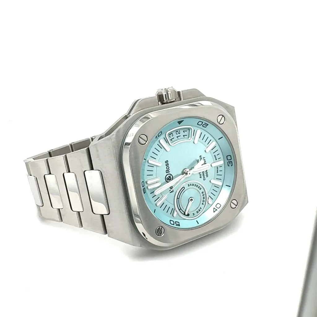 Pre-Owned Bell & Ross BR-X5 Ice Blue Steal 41 mm Watch at Regard Jewelry in Austin, Texas