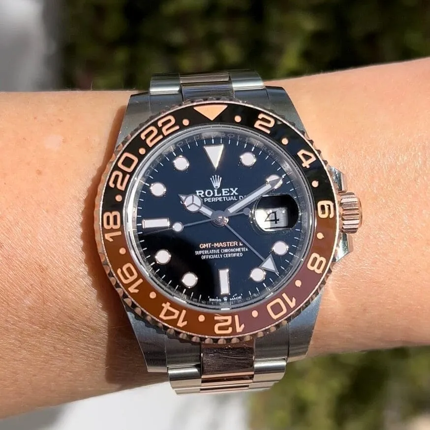 Rolex GMT Rootbeer Everose & Stainless 40mm Watch at Regard Jewelry in Austin, Texas