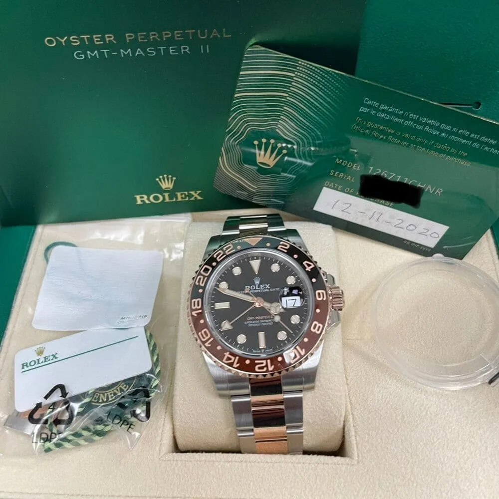 Rolex GMT Rootbeer Everose & Stainless 40mm Watch at Regard Jewelry in Austin, Texas
