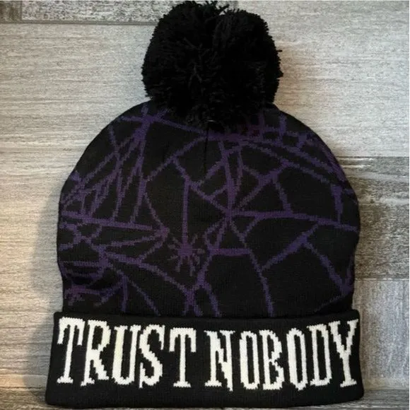 Trust Nobody | Knit Beanie Hat