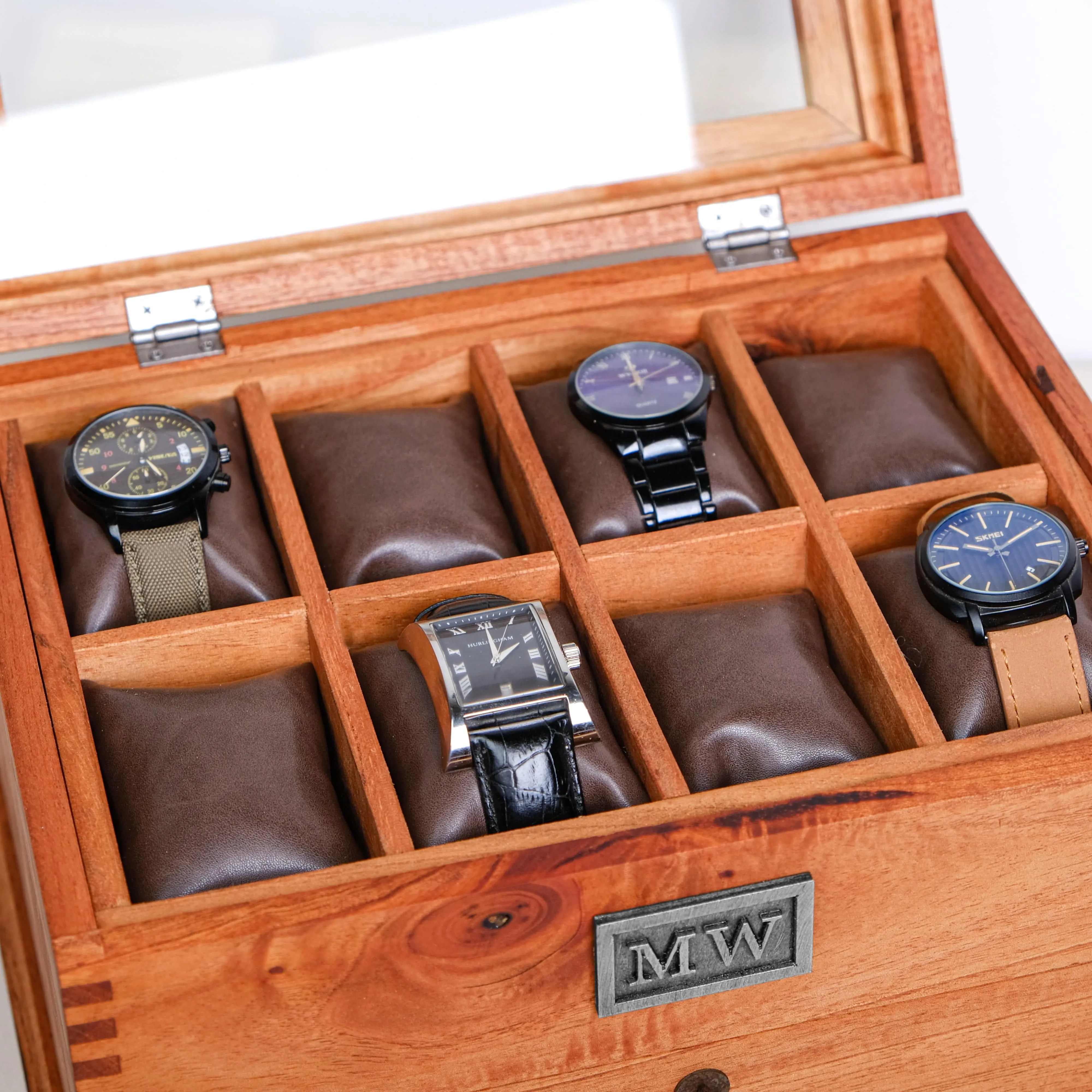 Watch Box for 12 Watches Cedar Wood